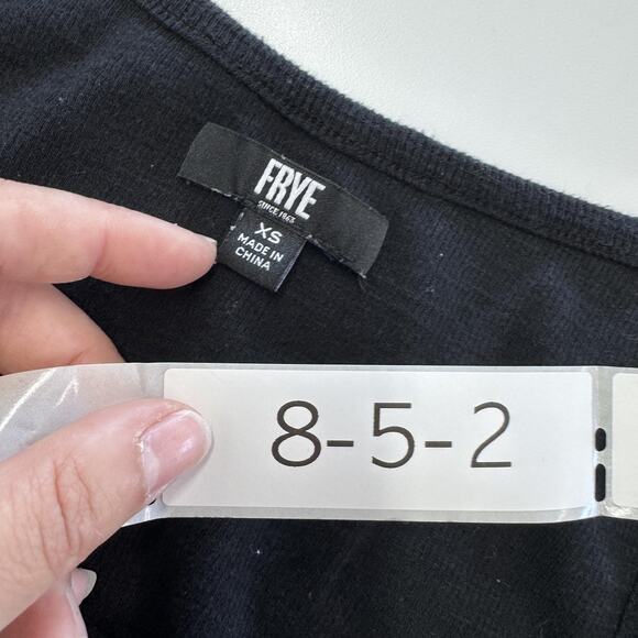 Frye Dress Womens XS Black Sleeveless Button Front Maxi Tank Scoop Neck A-Line - Picture 7 of 12